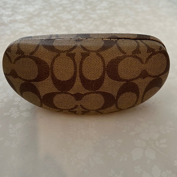 COACH MONOGRAMMED HARD SUNGLASSES CASE - Picture 1 of 5